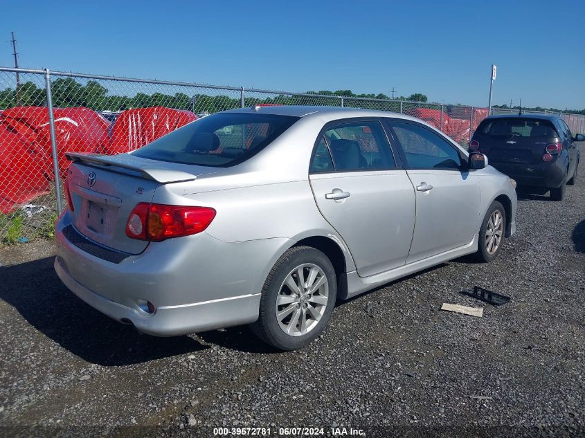 2009 Toyota Corolla S VIN: 2T1BU40E89C095295 Lot: 39572781