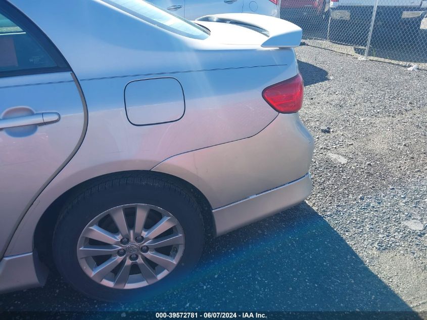 2009 Toyota Corolla S VIN: 2T1BU40E89C095295 Lot: 39572781