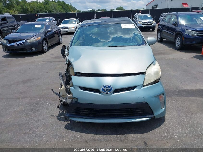2012 Toyota Prius Three VIN: JTDKN3DU2C1492750 Lot: 39572796