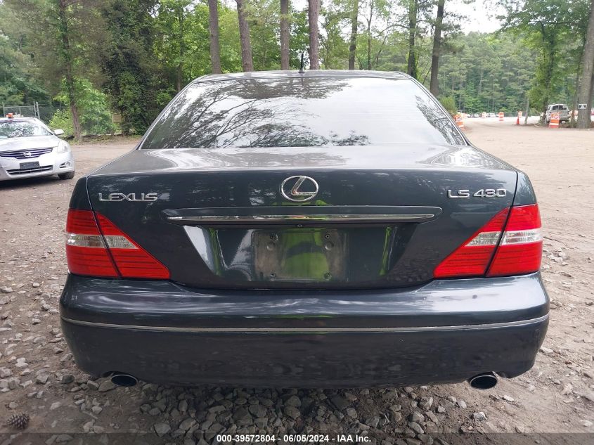 2005 Lexus Ls 430 VIN: JTHBN36F655003968 Lot: 39572804