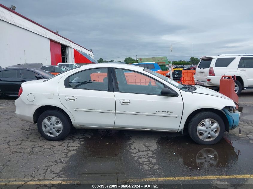 2001 Dodge Neon Se VIN: 1B3ES46C81D232463 Lot: 39572909