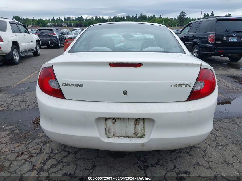 2001 Dodge Neon Se VIN: 1B3ES46C81D232463 Lot: 39572909