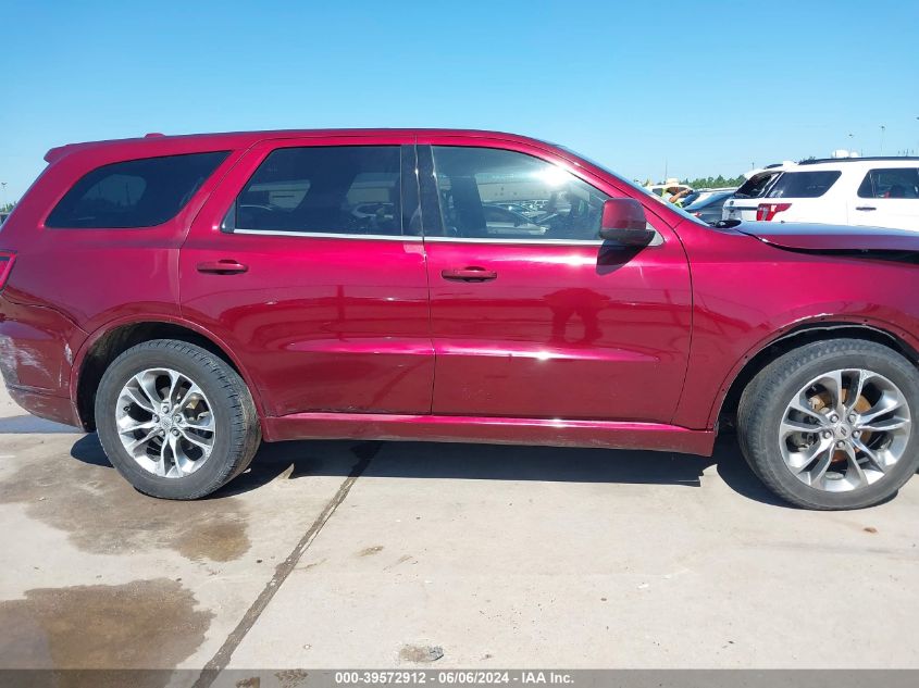 2019 Dodge Durango Gt Rwd VIN: 1C4RDHDG6KC681560 Lot: 39572912