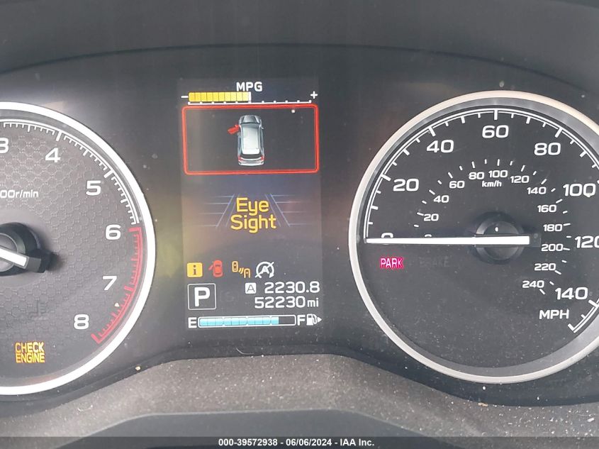 2019 Subaru Forester Limited VIN: JF2SKASC8KH461372 Lot: 39572938