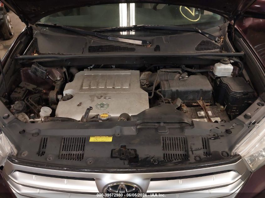 2013 Toyota Highlander Base Plus V6 VIN: 5TDBK3EH5DS176628 Lot: 39572980