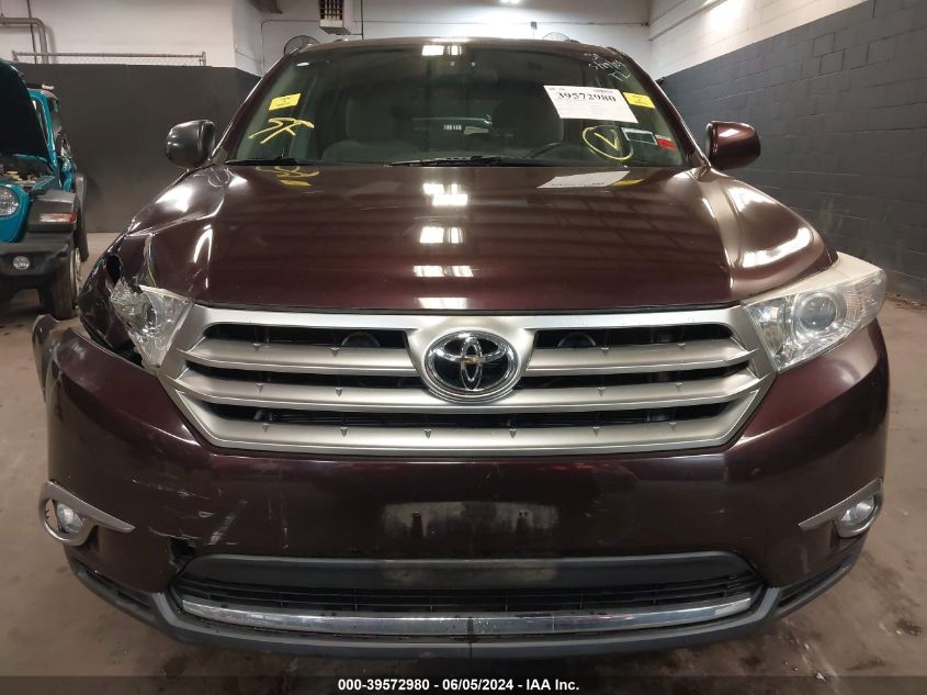 2013 Toyota Highlander Base Plus V6 VIN: 5TDBK3EH5DS176628 Lot: 39572980