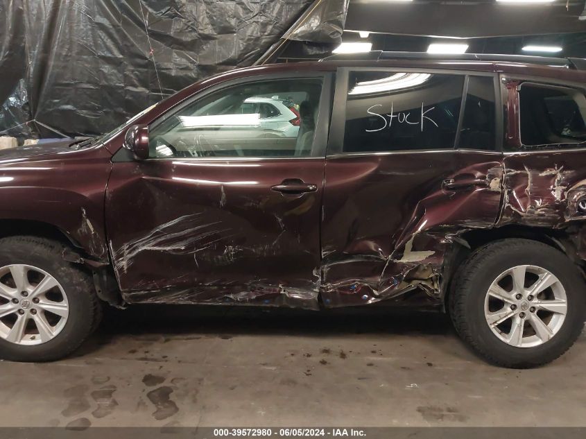 2013 Toyota Highlander Base Plus V6 VIN: 5TDBK3EH5DS176628 Lot: 39572980