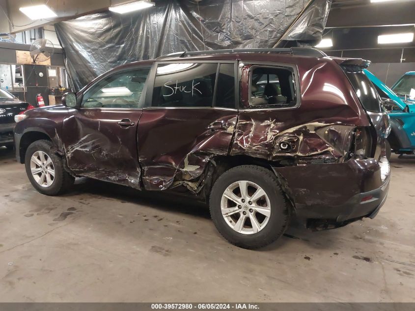 2013 Toyota Highlander Base Plus V6 VIN: 5TDBK3EH5DS176628 Lot: 39572980