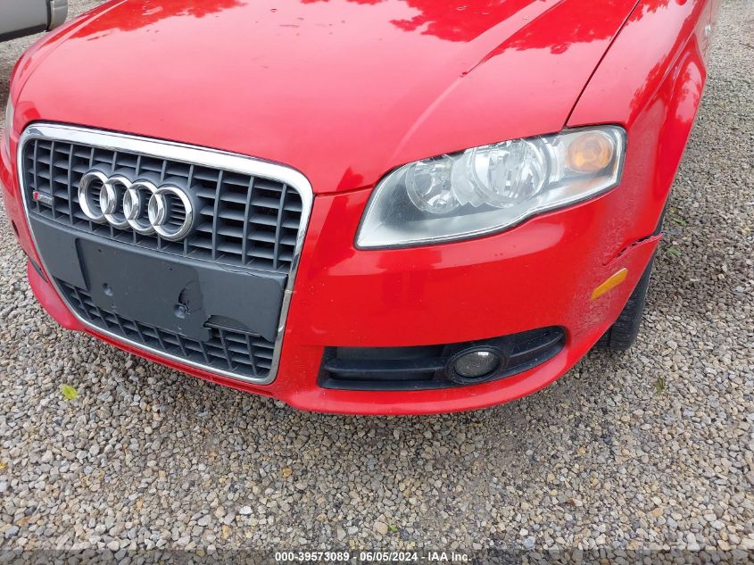 2008 Audi A4 2.0T/2.0T Special Edition VIN: WAUDF78E58A168146 Lot: 39573089