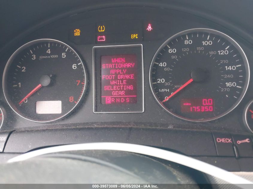 2008 Audi A4 2.0T/2.0T Special Edition VIN: WAUDF78E58A168146 Lot: 39573089