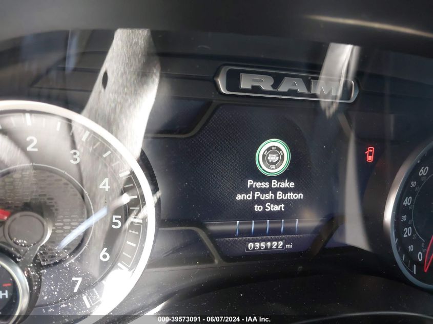 2022 Ram 1500 Big Horn 4X4 5'7 Box VIN: 1C6SRFFT4NN374891 Lot: 39573091