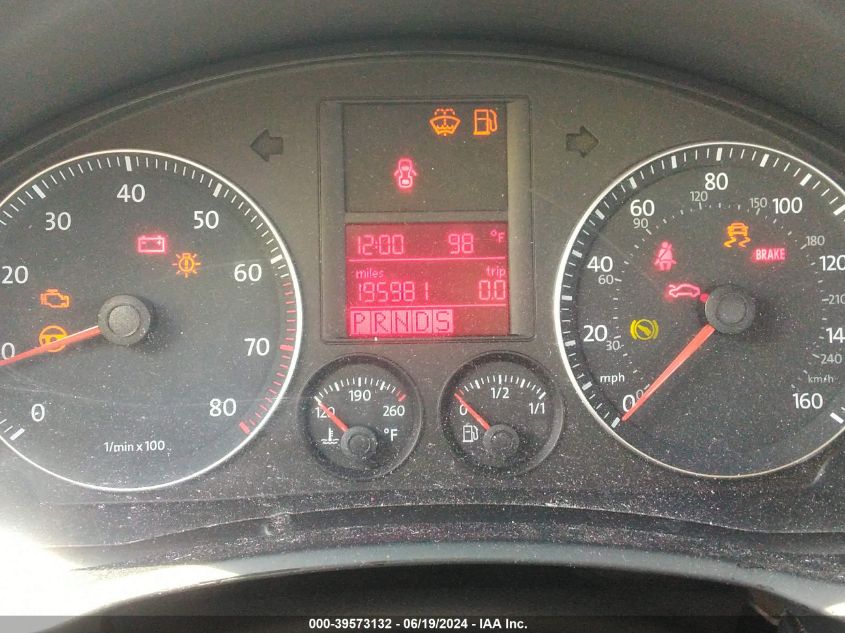 2008 Volkswagen Jetta Se/Sel VIN: 3VWD17AJ3GM404347 Lot: 39573132