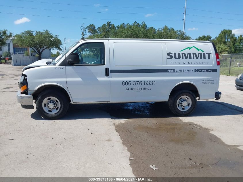 2020 Chevrolet Express Cargo Rwd 2500 Regular Wheelbase Wt VIN: 1GCWGAFG9L1230716 Lot: 39573166