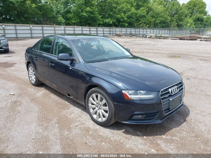 2014 Audi A4 2.0T Premium VIN: WAUBFAFL9EN038767 Lot: 39573168