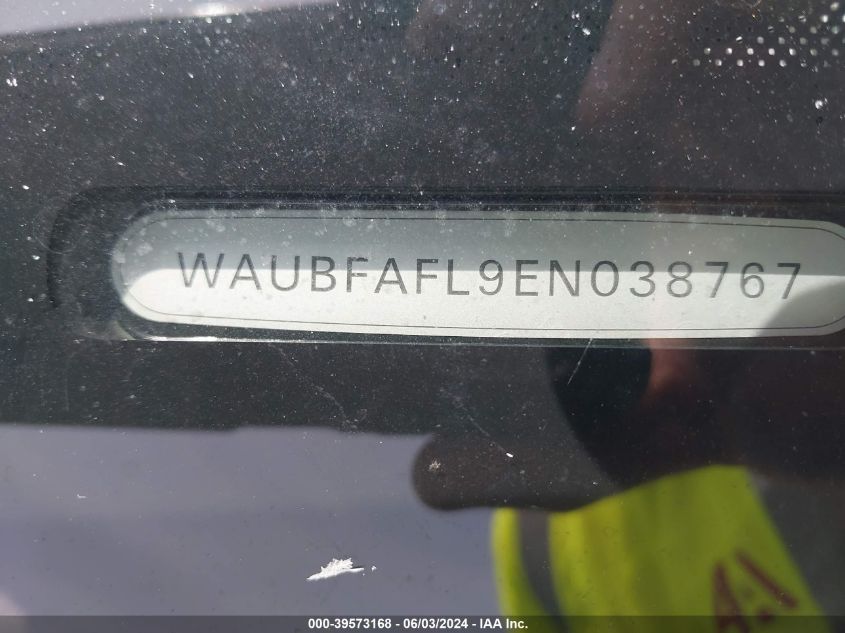 2014 Audi A4 2.0T Premium VIN: WAUBFAFL9EN038767 Lot: 39573168