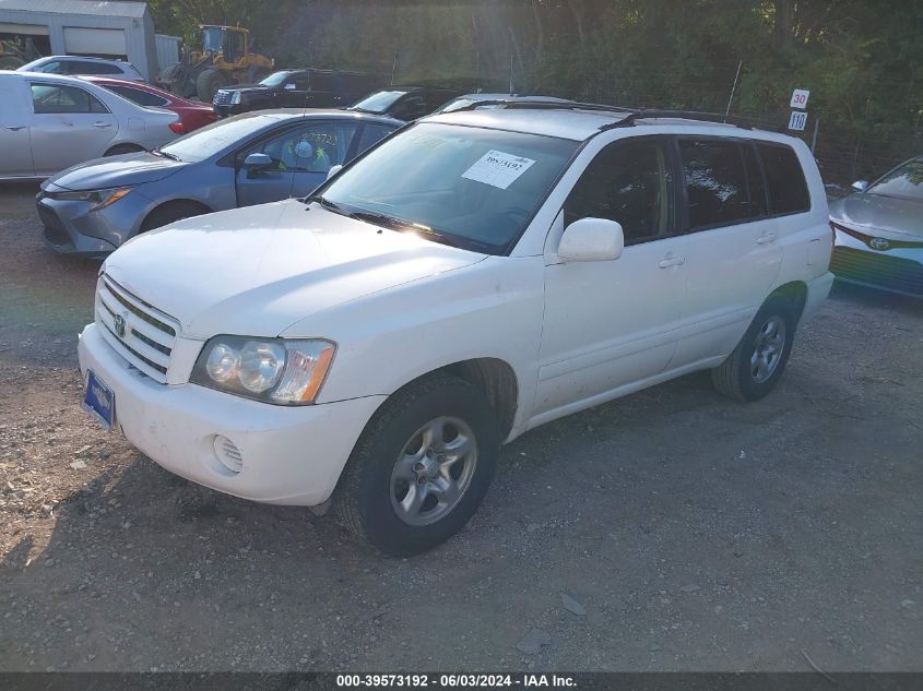 2003 Toyota Highlander VIN: JTEGD21A630072228 Lot: 39573192