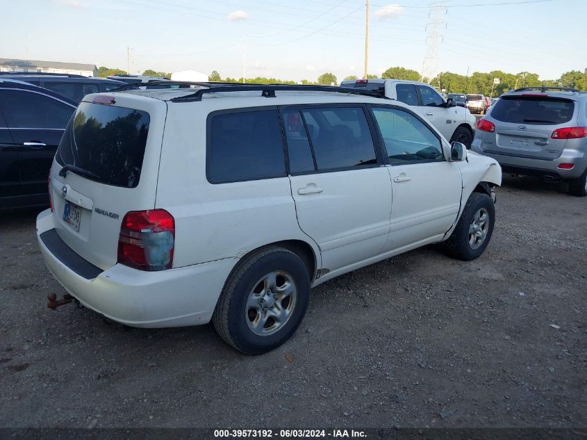 2003 Toyota Highlander VIN: JTEGD21A630072228 Lot: 39573192