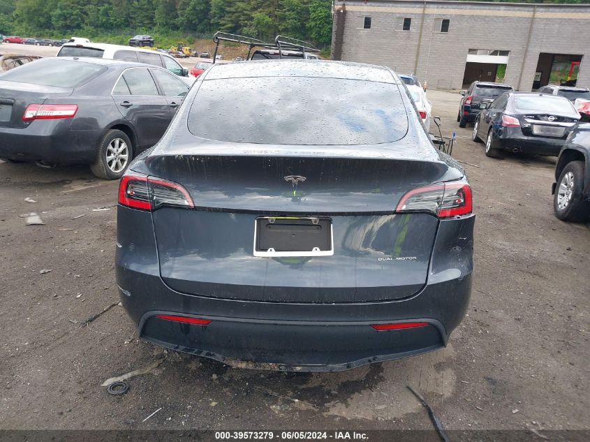 2020 Tesla Model Y Long Range Dual Motor All-Wheel Drive VIN: 5YJYGDEEXLF048010 Lot: 39573279