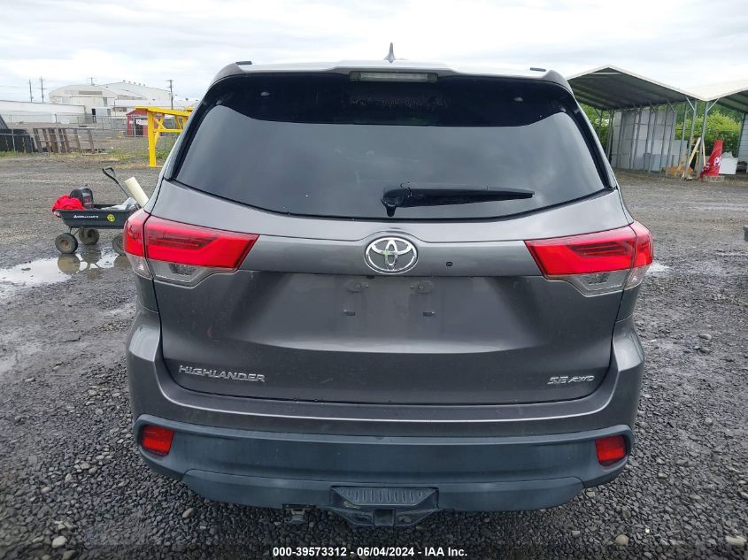 2018 Toyota Highlander Se VIN: 5TDJZRFH4JS541062 Lot: 39573312