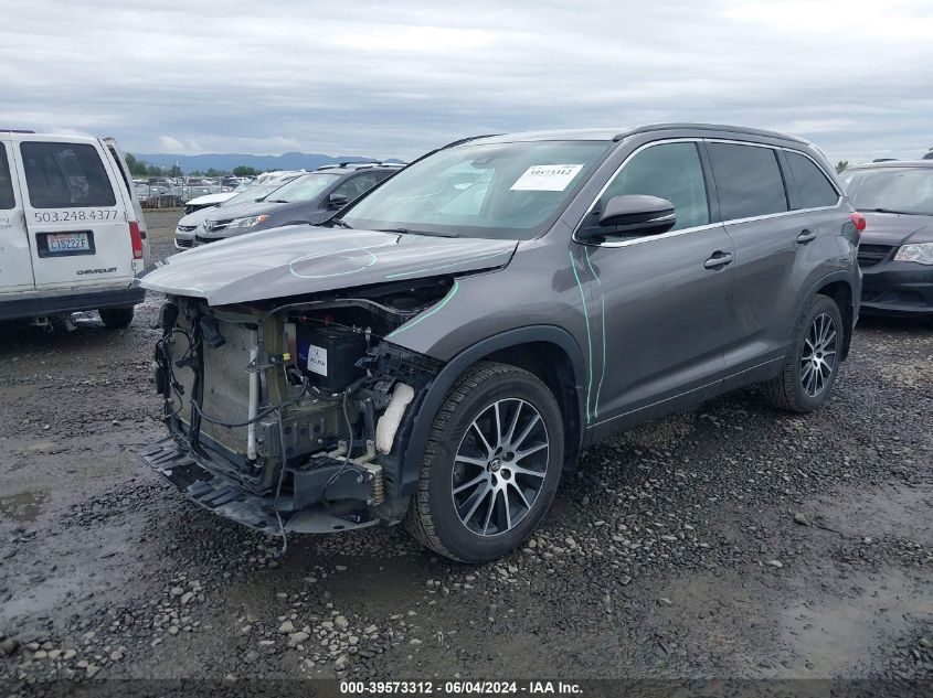 2018 Toyota Highlander Se VIN: 5TDJZRFH4JS541062 Lot: 39573312