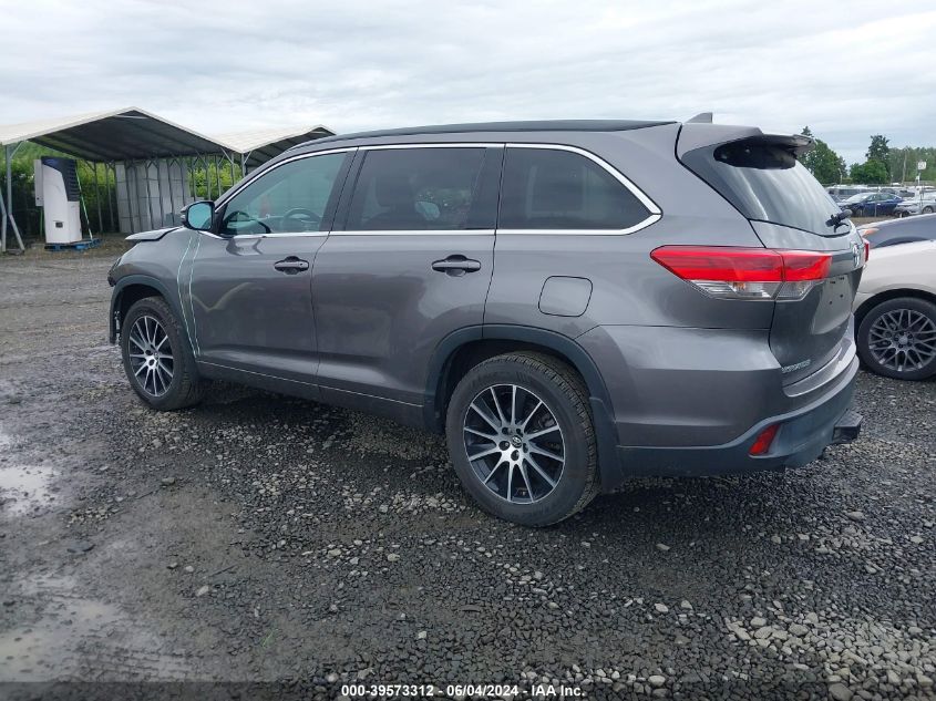 2018 Toyota Highlander Se VIN: 5TDJZRFH4JS541062 Lot: 39573312