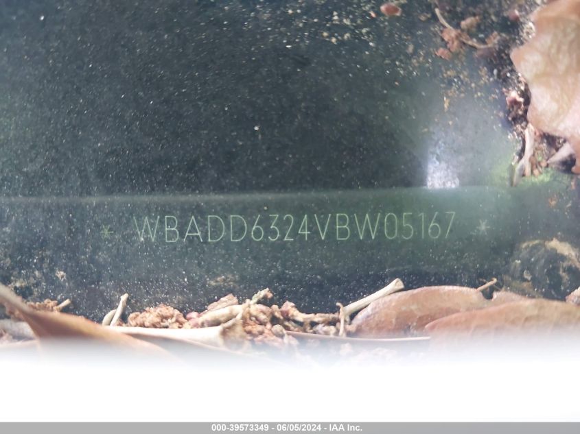 1997 BMW 528I VIN: WBADD6324VBW05167 Lot: 39573349