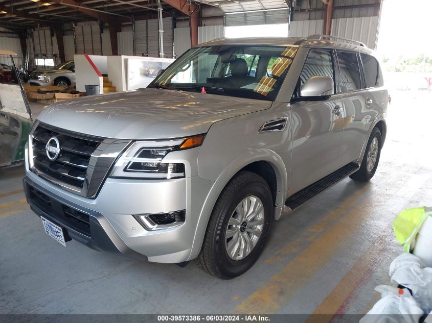 2024 Nissan Armada Sv VIN: JN8AY2AD7R9709046 Lot: 39573386