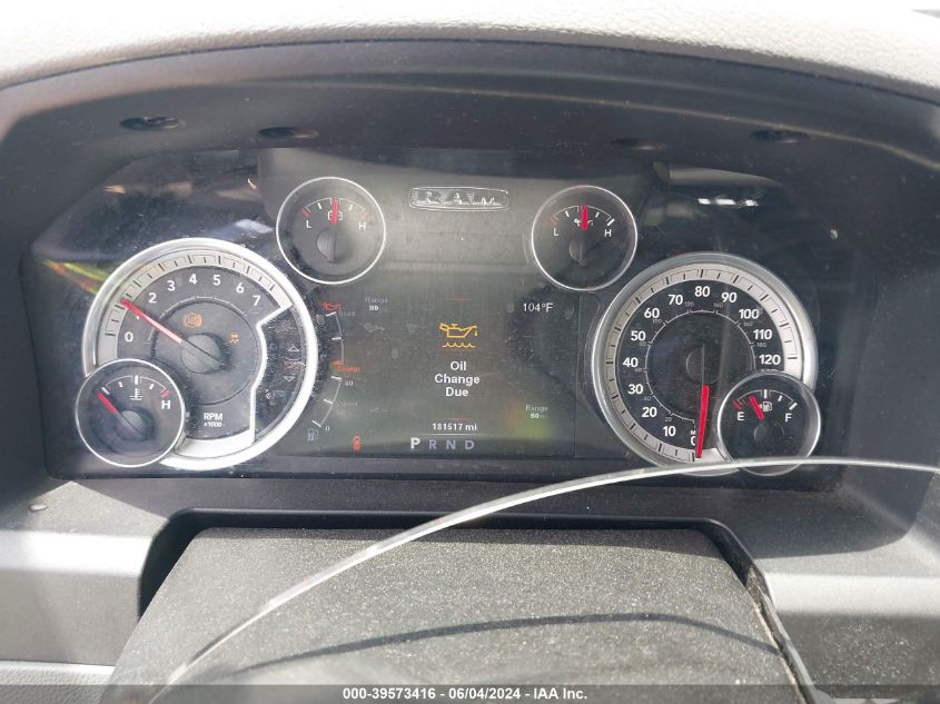 2013 Ram 1500 Big Horn VIN: 1C6RR6GT0DS679480 Lot: 39573416