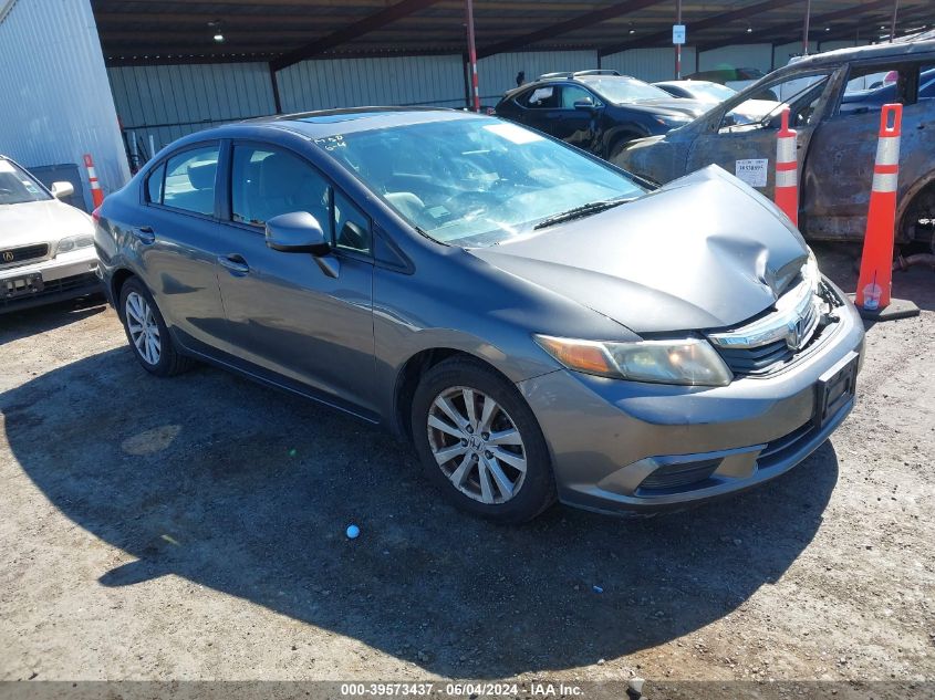 2012 Honda Civic Ex-L VIN: 2HGFB2F96CH570642 Lot: 39573437