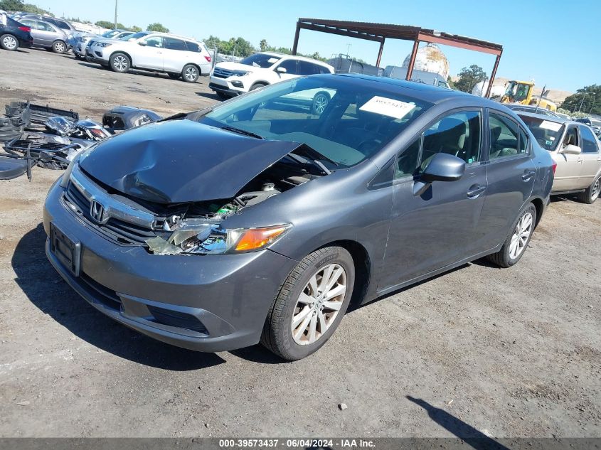 2012 Honda Civic Ex-L VIN: 2HGFB2F96CH570642 Lot: 39573437