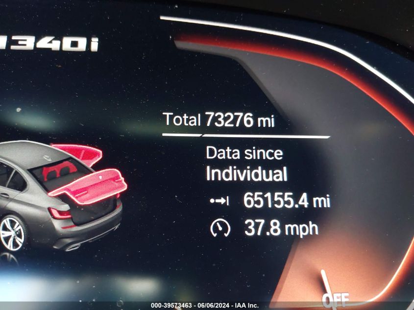 2021 BMW 3 Series M340I xDrive VIN: 3MW5U9J02M8B64341 Lot: 39573463