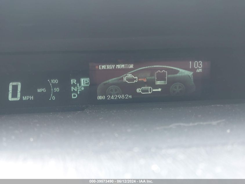 2013 Toyota Prius Two VIN: JTDKN3DU9D5558897 Lot: 39573490