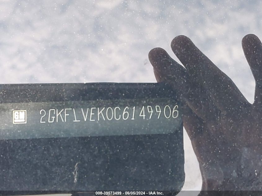 2012 GMC Terrain Slt-1 VIN: 2GKFLVEK0C6149906 Lot: 39573499