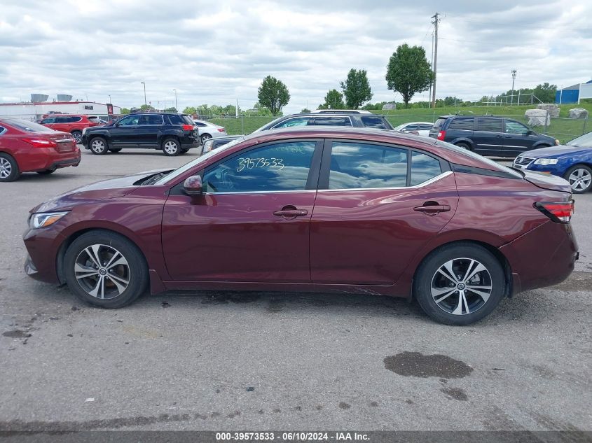 2020 Nissan Sentra Sv Xtronic Cvt VIN: 3N1AB8CV0LY283856 Lot: 39573533