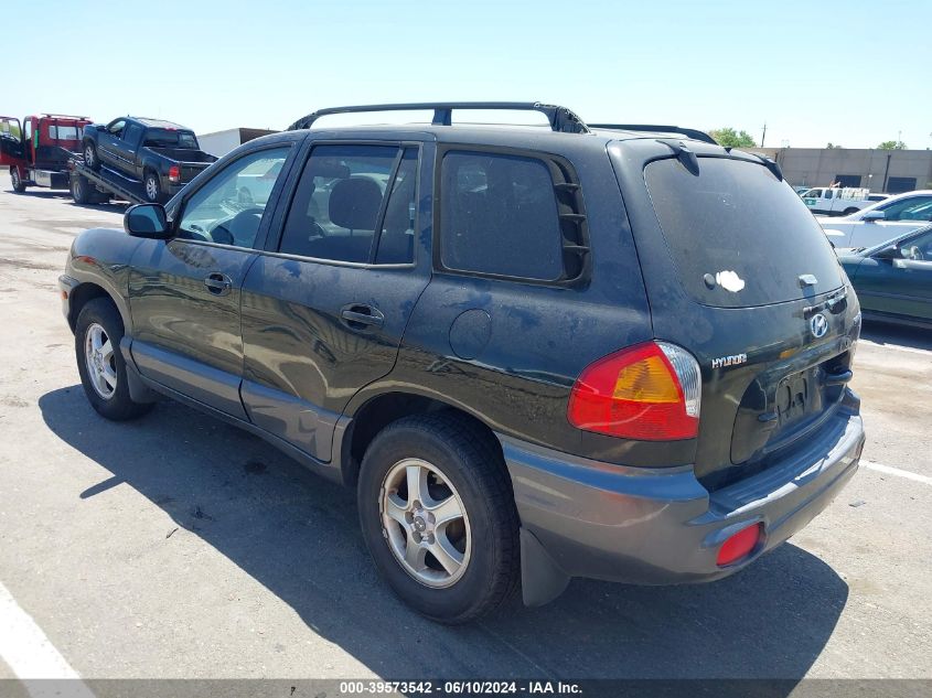 2002 Hyundai Santa Fe Gls/Lx VIN: KM8SC73D92U166709 Lot: 39573542