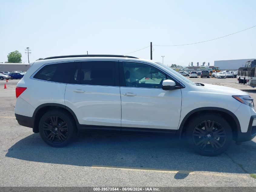 2022 Honda Pilot 2Wd Special Edition VIN: 5FNYF5H26NB011503 Lot: 39573544