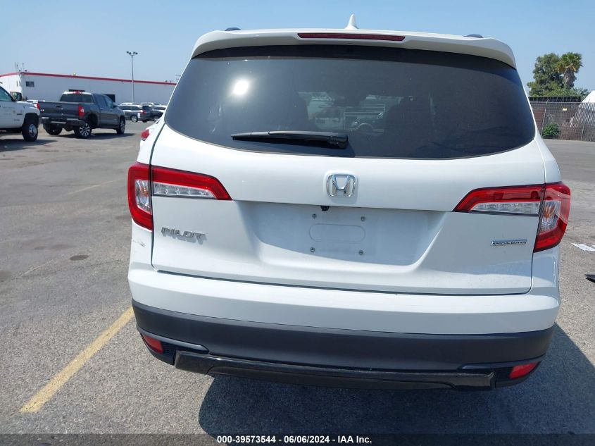 2022 Honda Pilot 2Wd Special Edition VIN: 5FNYF5H26NB011503 Lot: 39573544