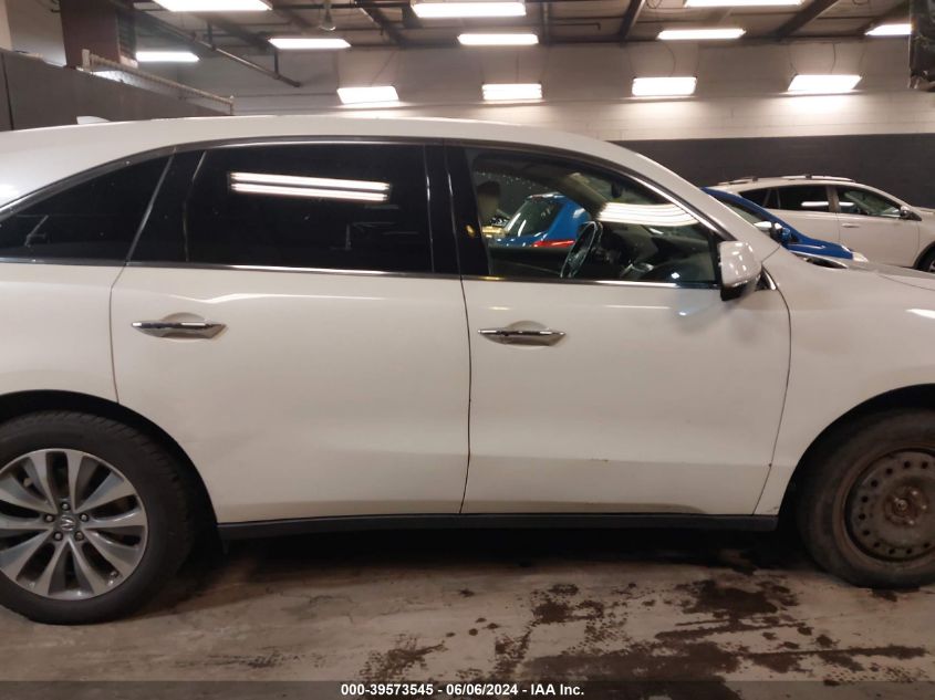 2015 Acura Mdx Technology Package VIN: 5FRYD4H45FB026091 Lot: 39573545