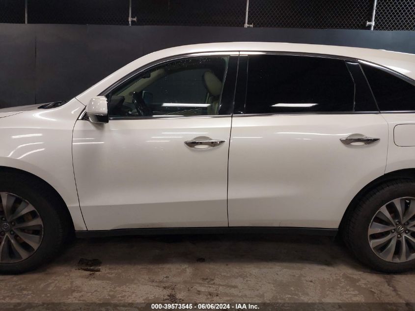 2015 Acura Mdx Technology Package VIN: 5FRYD4H45FB026091 Lot: 39573545
