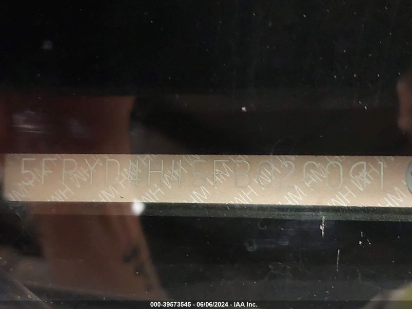 2015 Acura Mdx Technology Package VIN: 5FRYD4H45FB026091 Lot: 39573545