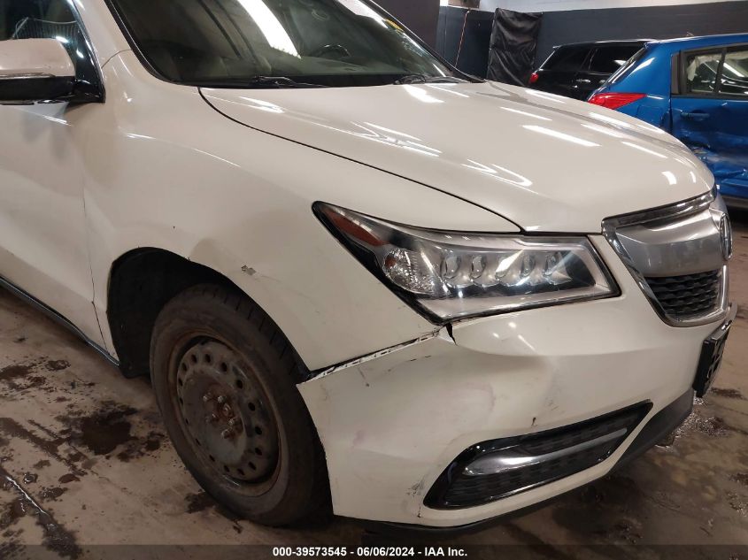 2015 Acura Mdx Technology Package VIN: 5FRYD4H45FB026091 Lot: 39573545