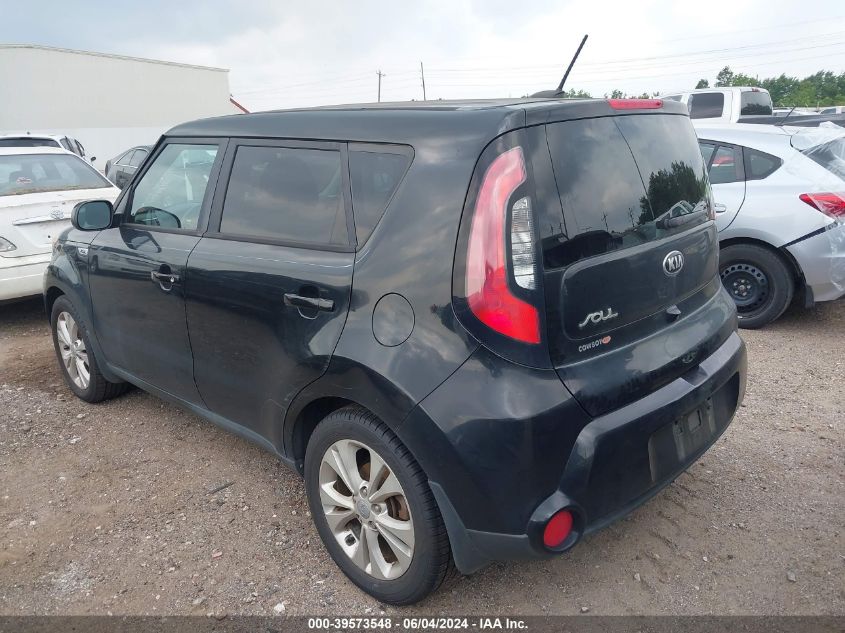 2016 Kia Soul + VIN: KNDJP3A5XG7306166 Lot: 39573548