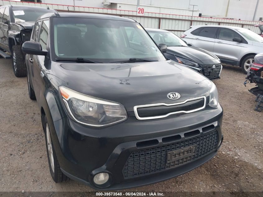 2016 Kia Soul + VIN: KNDJP3A5XG7306166 Lot: 39573548