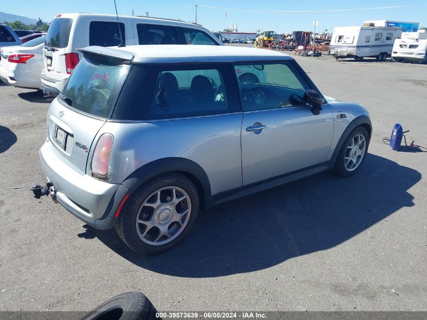 2004 Mini Cooper S VIN: WMWRE33454TD78537 Lot: 39573639