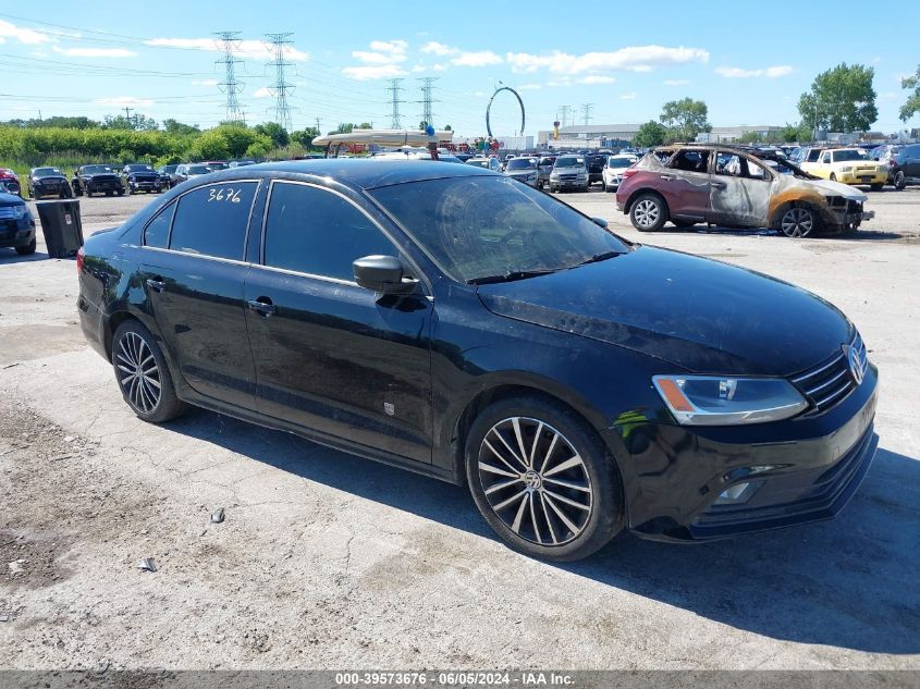 2016 Volkswagen Jetta Sport VIN: 3VWD17AJ7GM297495 Lot: 39573676