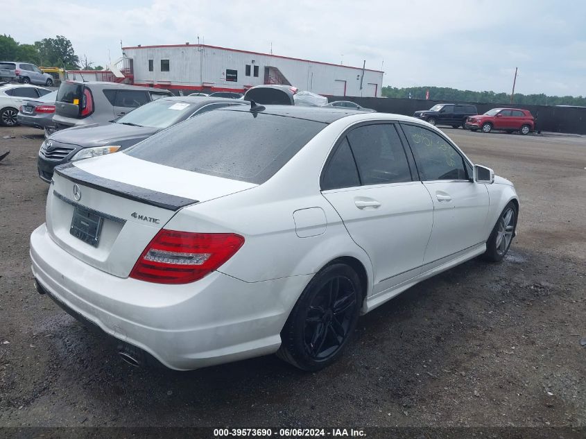 2014 Mercedes-Benz C 300 Luxury 4Matic/Sport 4Matic VIN: WDDGF8AB0EA948143 Lot: 39573690