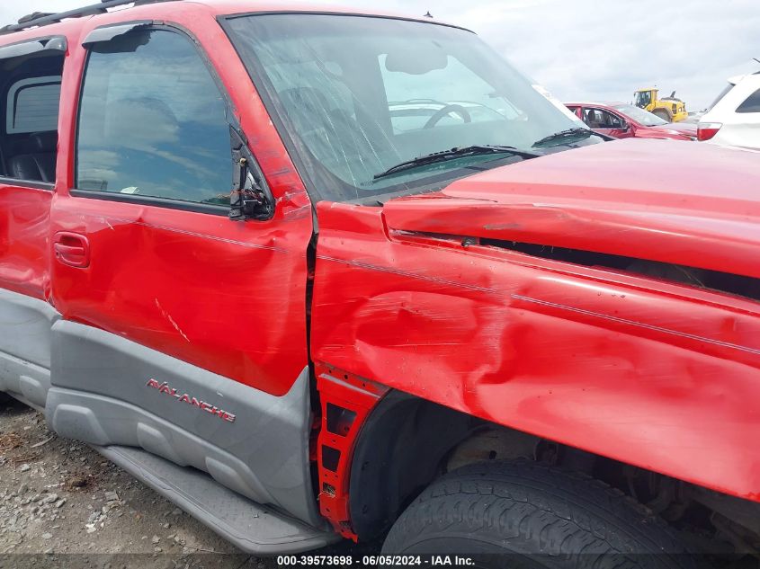 2002 Chevrolet Avalanche 1500 VIN: 3GNEK13T52G223099 Lot: 39573698