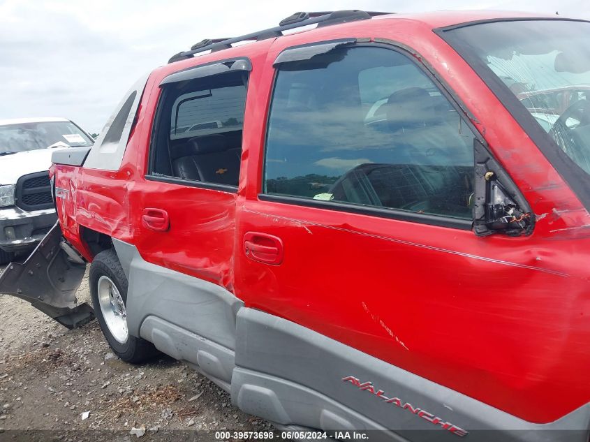 2002 Chevrolet Avalanche 1500 VIN: 3GNEK13T52G223099 Lot: 39573698