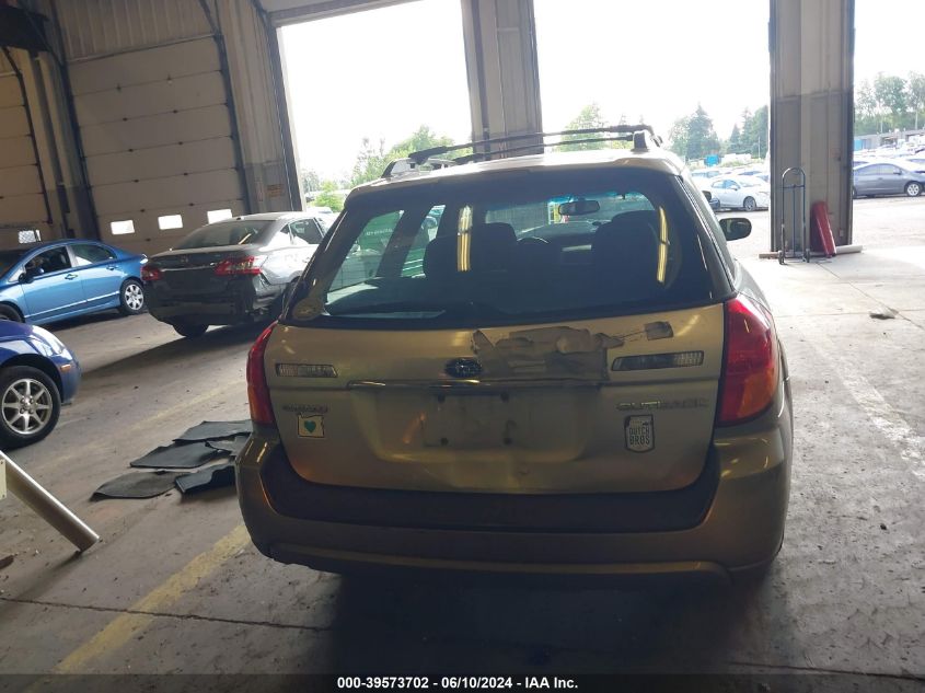 2006 Subaru Outback 2.5I VIN: 4S4BP61C967312362 Lot: 39573702