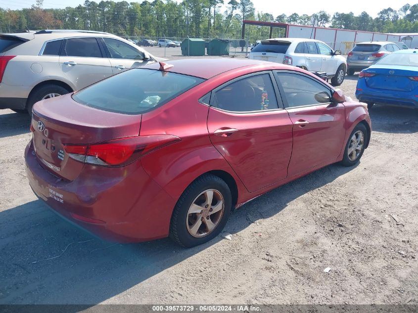 2014 Hyundai Elantra Se VIN: 5NPDH4AE7EH480379 Lot: 39573729